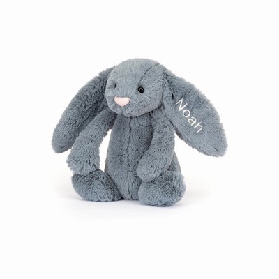 Jellycat Bashful Dusky Blue Konijn Medium | BI7061358